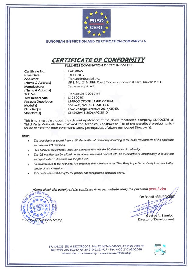 CE Certificated-SMF-6D ce-mf-6d