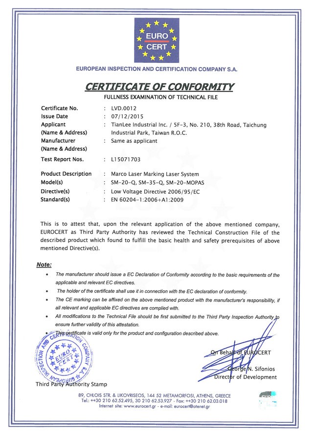 CE Certificated-SMQ-LVD ce-smq-lvd